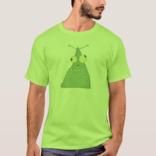 Camiseta monstruo de blob verde tonto (Anverso)