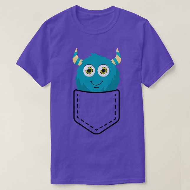 Camiseta Monstruo de bolsillo (Diseño del anverso)
