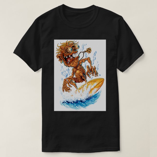 Camiseta Monstruo de Bug Eyed Surf (Diseño del anverso)