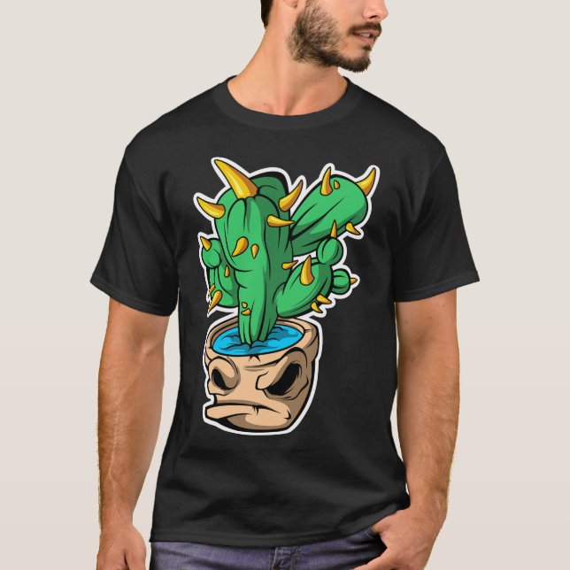 Camiseta Monstruo de cactus (Anverso)