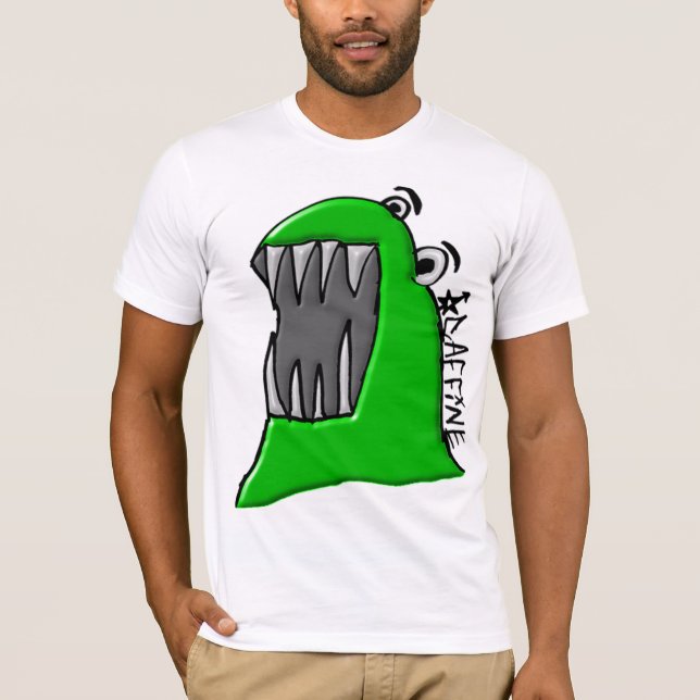 Camiseta Monstruo de Caffine biselado (Anverso)