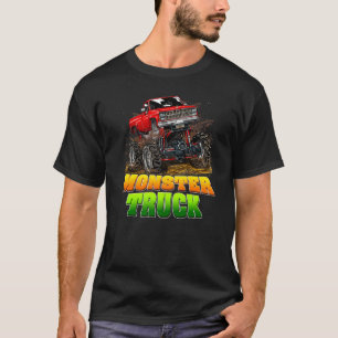 Camiseta Monstruo de camión de hombres camioneros de papá D