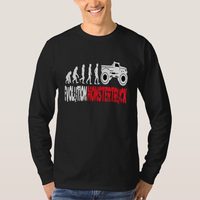 Camiseta Monstruo de Camión Monstruo de Evolución Camión Fr (Anverso)