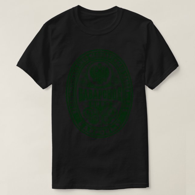 Camiseta Monstruo de cerveza de diseño gráfico ruso (Diseño del anverso)