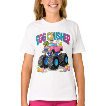 Monstruo de cruzado de huevo rosa Truck Pascua