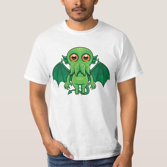 Camiseta Monstruo de Cthulhu Verde (Anverso)