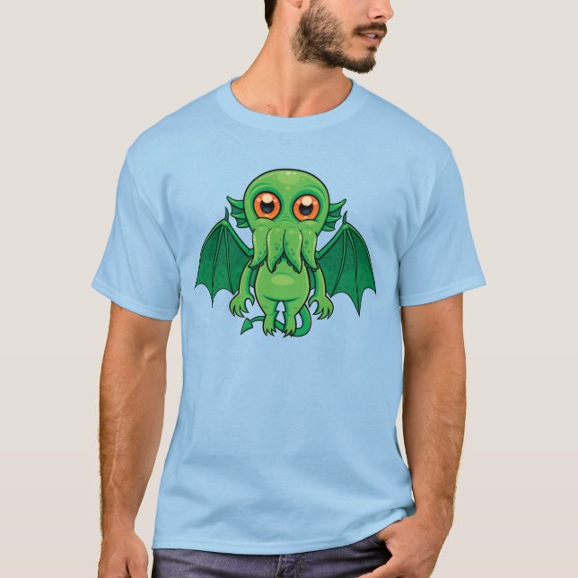 Camiseta Monstruo de Cthulhu Verde (Anverso)