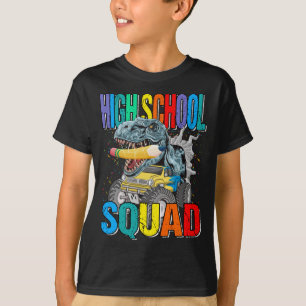 Camiseta Monstruo de escuadrón de secundaria Camión Dinosau