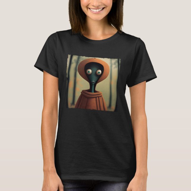 Camiseta Monstruo de Flatwoods Braxie 1952 Críptido Alieníg (Anverso)