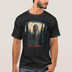 Camiseta Monstruo de Flatwoods Braxie 1952 Críptido Alieníg