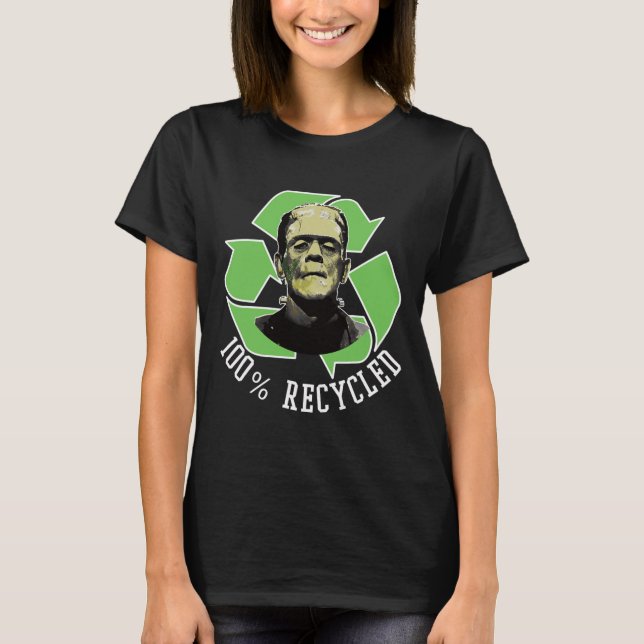 Camiseta Monstruo de Frankenstein - 100% Hal gracioso de S  (Anverso)
