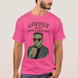 Camiseta Monstruo de Frankenstein divertido amante El café 