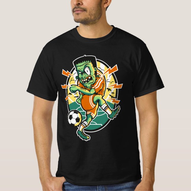 Camiseta Monstruo de fútbol de Frankenstein - Deportes de H (Anverso)