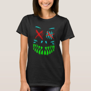 Camiseta Monstruo de Gato Genial Color Brillante Graffiti H