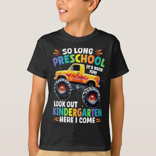 Camiseta Monstruo de graduación preescolar (Anverso)
