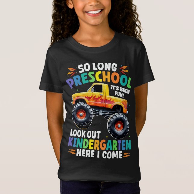 Camiseta Monstruo de graduación preescolar (Anverso)