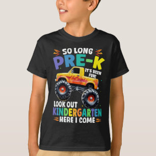 Camiseta Monstruo de graduación preuniversitaria tan largo