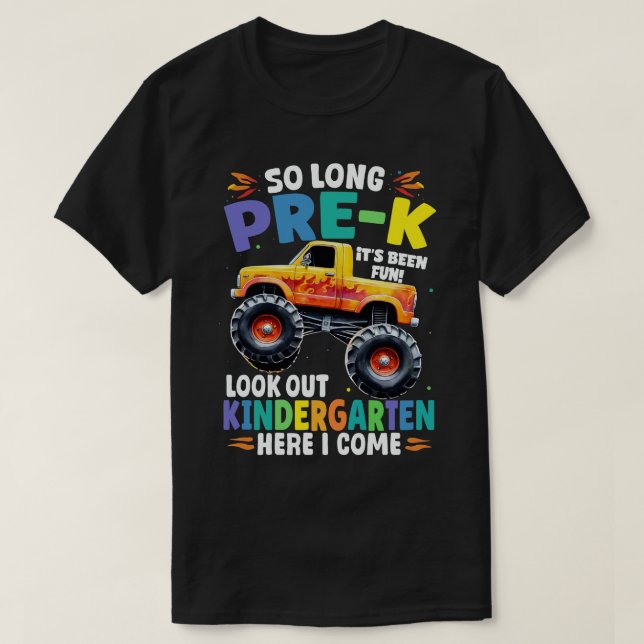 Camiseta Monstruo de graduación preuniversitaria tan largo (Diseño del anverso)