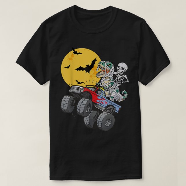 Camiseta Monstruo de Halloween con fantasía rosada (Diseño del anverso)