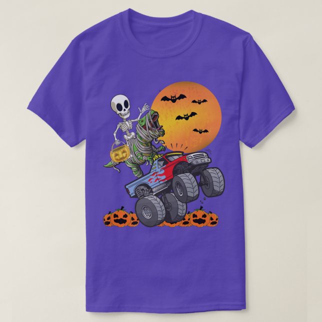Camiseta Monstruo de Halloween con fantasía rosada (Diseño del anverso)