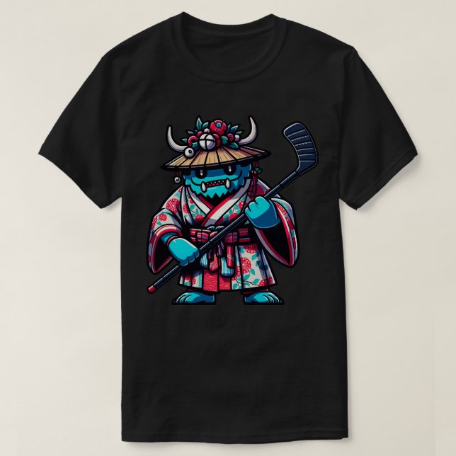 Camiseta Monstruo de hockey sobre hielo (Diseño del anverso)