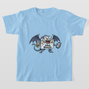 Camiseta Monstruo de la Bandeja de Entrada Sobrecarga de Co