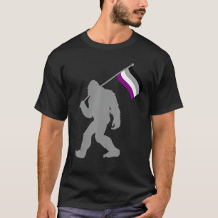 Camiseta Monstruo de la bandera del Orgullo de Asexualidad 