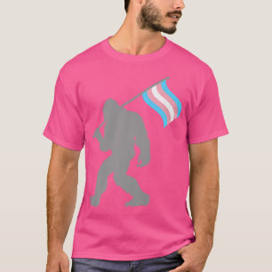 Camiseta Monstruo de la bandera del orgullo transexual sobr