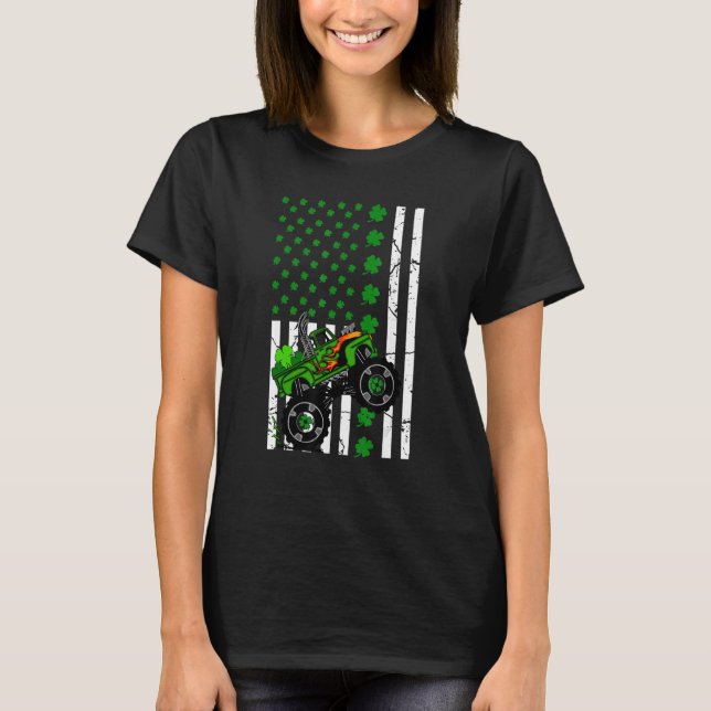 Camiseta Monstruo de la bandera estadounidense del Día de S (Anverso)