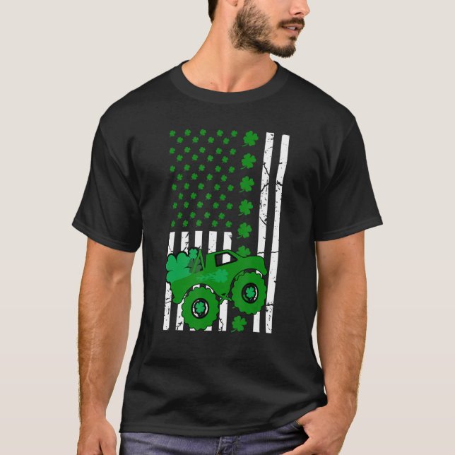 Camiseta Monstruo de la bandera estadounidense del Día de S (Anverso)