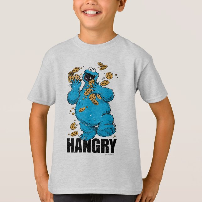 Camiseta Monstruo de la cocina retro | Hangry (Anverso)