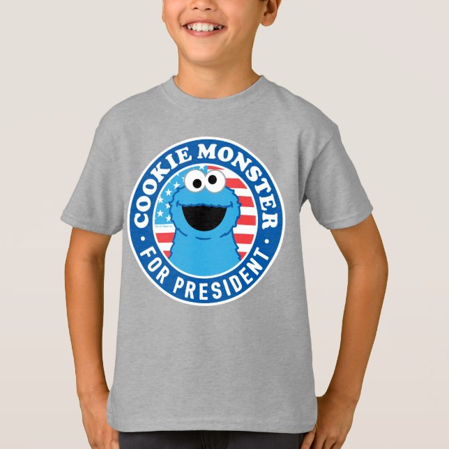 Camiseta Monstruo de la cookie para presidente (Anverso)