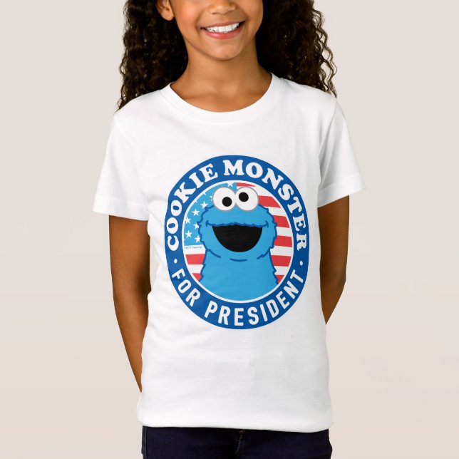 Camiseta Monstruo de la cookie para presidente (Anverso)