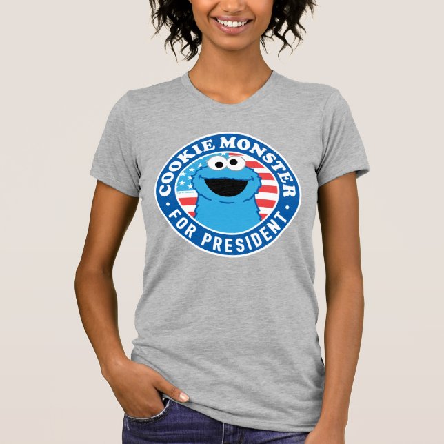 Camiseta Monstruo de la cookie para presidente (Anverso)