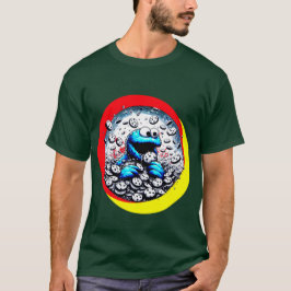 Camiseta Monstruo de la galleta devora un gigantesco chocol