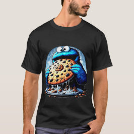Camiseta Monstruo de la galleta devora un gigantesco chocol