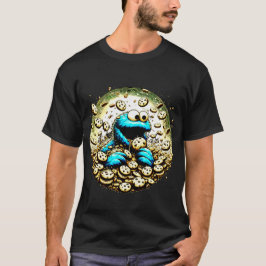 Camiseta Monstruo de la galleta devora un gigantesco chocol