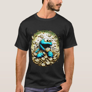 Camiseta Monstruo de la galleta devora un gigantesco chocol