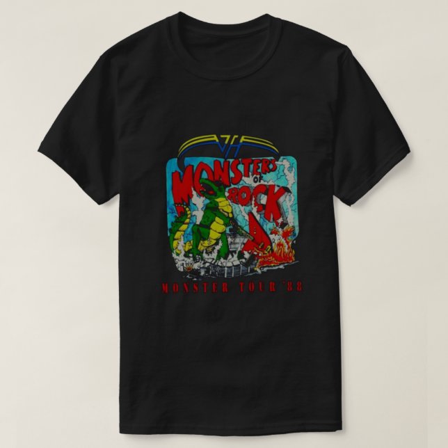 Camiseta Monstruo De La Gira De Rock 1988 (Diseño del anverso)