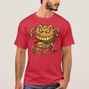 Camiseta monstruo de la hamburguesa
