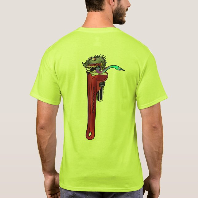 Camiseta Monstruo de la llave mecánica (Reverso)