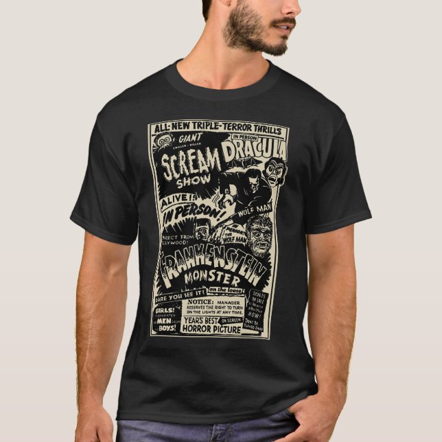 Camiseta Monstruo de la película de terror Mummy Dracula We (Anverso)