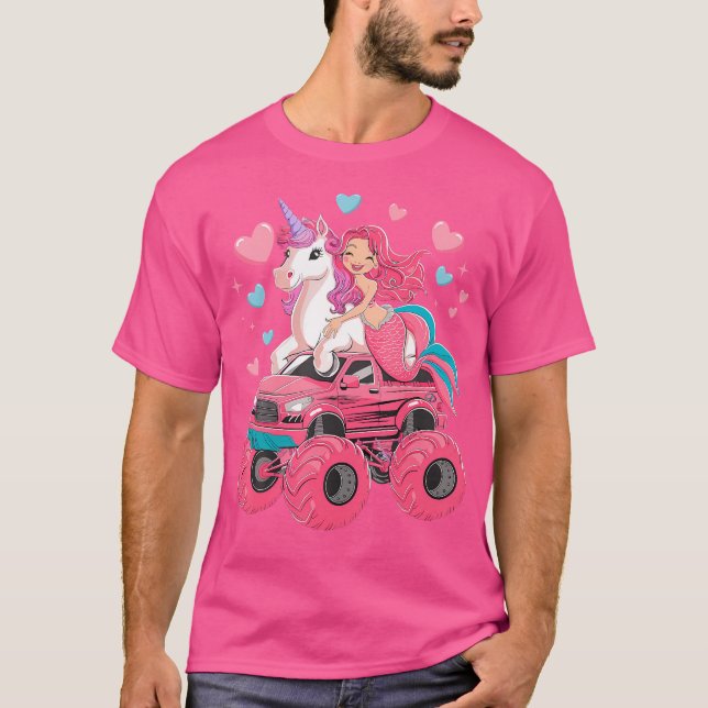 Camiseta Monstruo de la sirena Unicornio (Anverso)