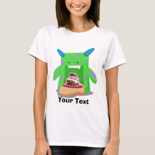 Camiseta Monstruo de la torta de cumpleaños