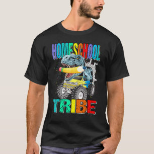 Camiseta Monstruo de la tribu Homeschool Dinosaurio