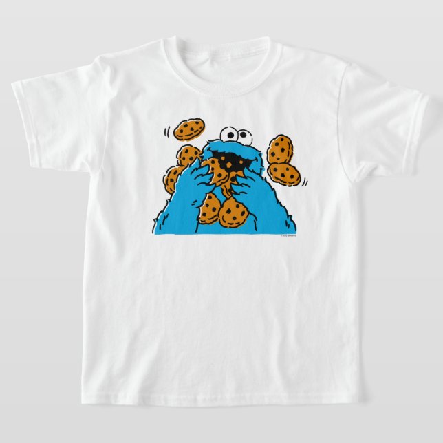 Camiseta Monstruo de las Galletas Comiendo Todas las Gallet (Distribución)
