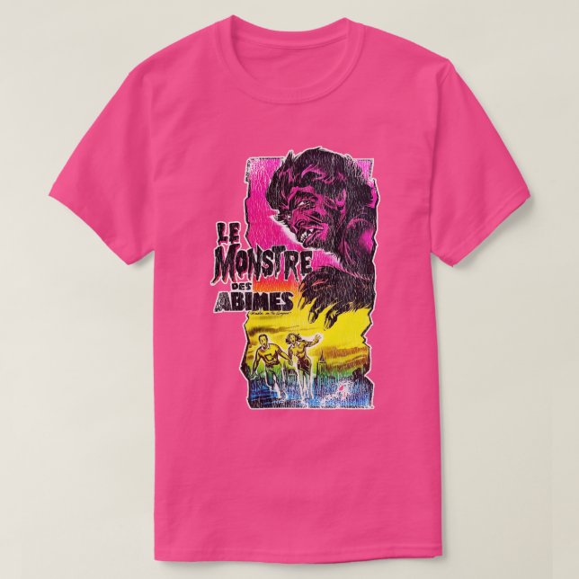 Camiseta Monstruo de Le Monstre Des Abimes en el campus (Diseño del anverso)