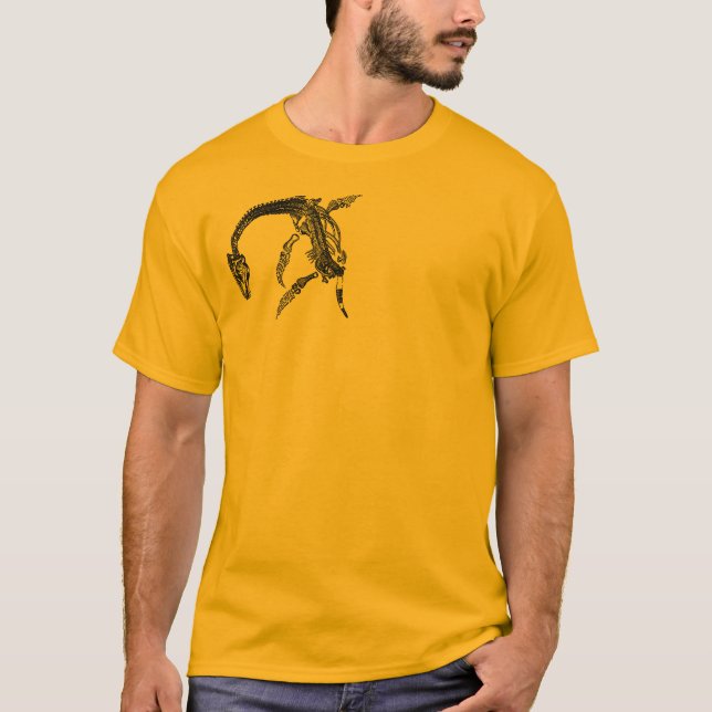 Camiseta Monstruo de Loch Ness/camiseta del fósil de (Anverso)
