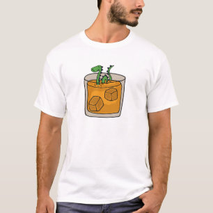 Camiseta Monstruo de Loch Ness en vidrio del whisky escocé