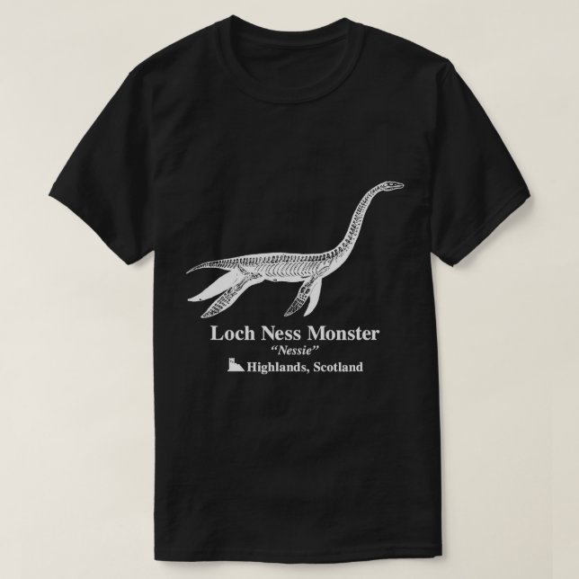 Camiseta Monstruo de Loch Ness Nessie Cryptozoology T-Sh (Diseño del anverso)
